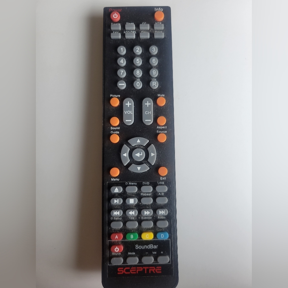 Replacement Remote for Sceptre tv E245BV-FHD